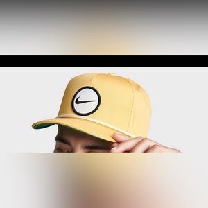 Nike Adjustable True Retro72 Golf Hat Yellow White OS Unisex DH1343 795 NWT